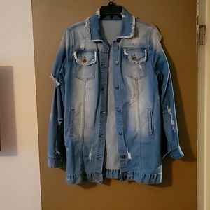 Fashionnova Ladies denim Jacket Size large